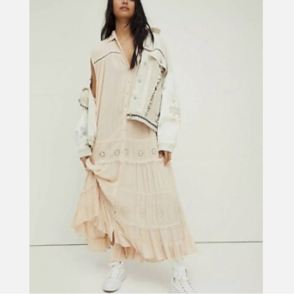 Free People Blush Cream Maxi Dress - Picture 4 of 17